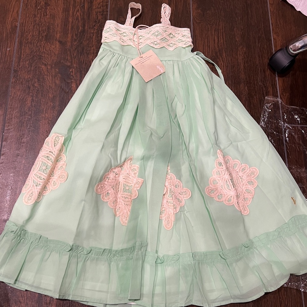 NWT Well Dressed Wolf Mint Maxi Size 3T